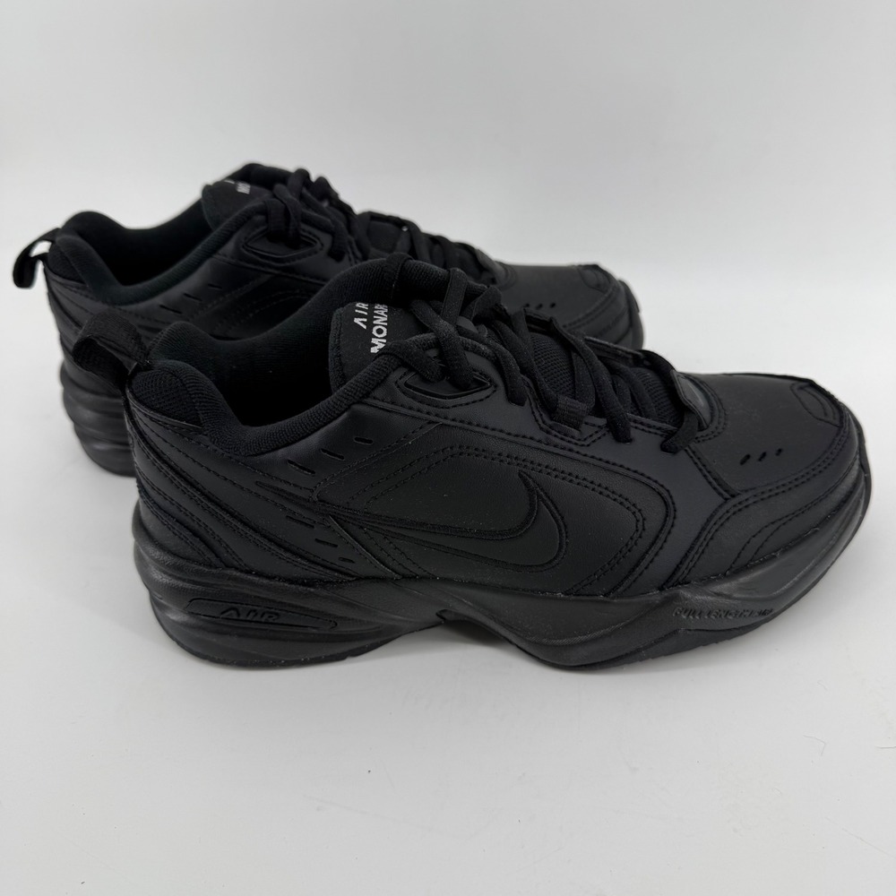 Nike Air Monarch IV Mens Training Shoes Black Black 415445-001 Size 8‎